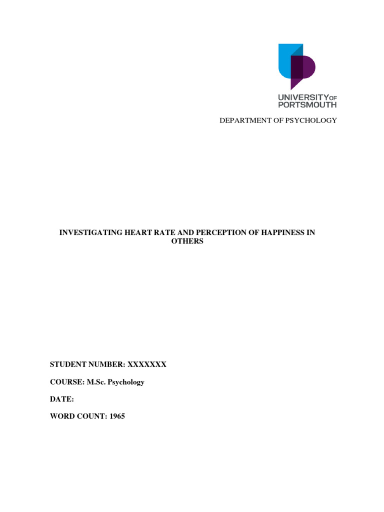 Heart Rate's Impact on Happiness Perception | PDF | Standard Deviation ...