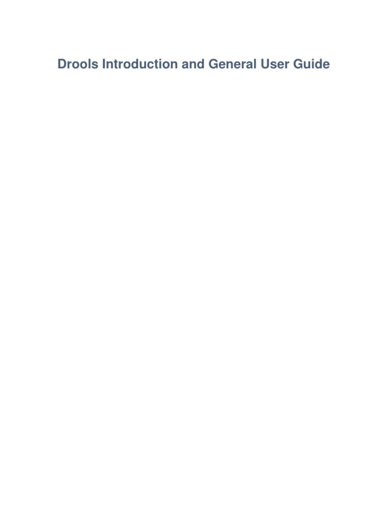 Drools Docs Introduction | PDF | Application Programming Interface ...