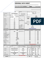 CS Form No. 212 Personal Data Sheet Revised 2023