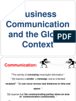 Business Communication and The Global Context
