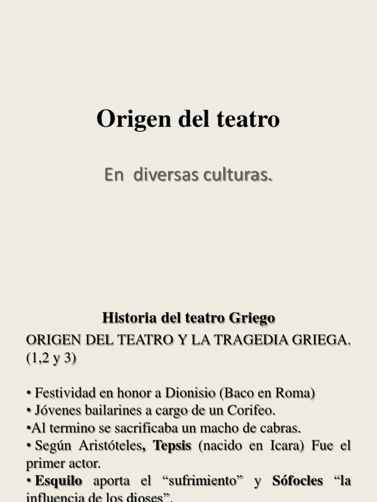 1. Origen Del Teatro