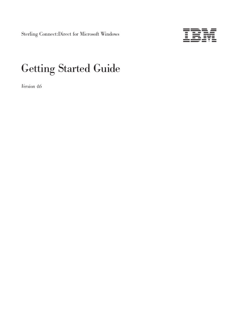 Connect Direct For Microsoft Windows 4.6 Getting Started Guide | PDF ...