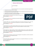 Resolu��o - EF ll - Linguagens - 9� ano - Caderno 3 - 2023