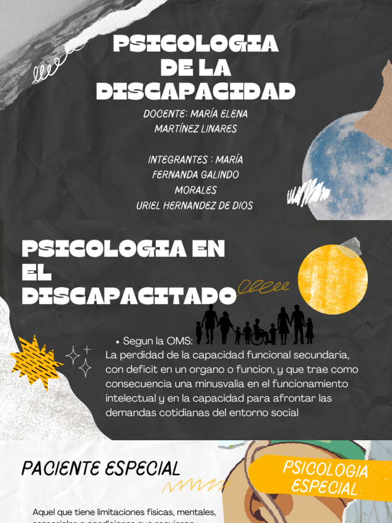 Psicologia en La Discapacidad | PDF | Invalidez | Sicología