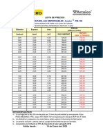 Lista de Precios Alcantarilla Armico PM-100 (Enero 2023)