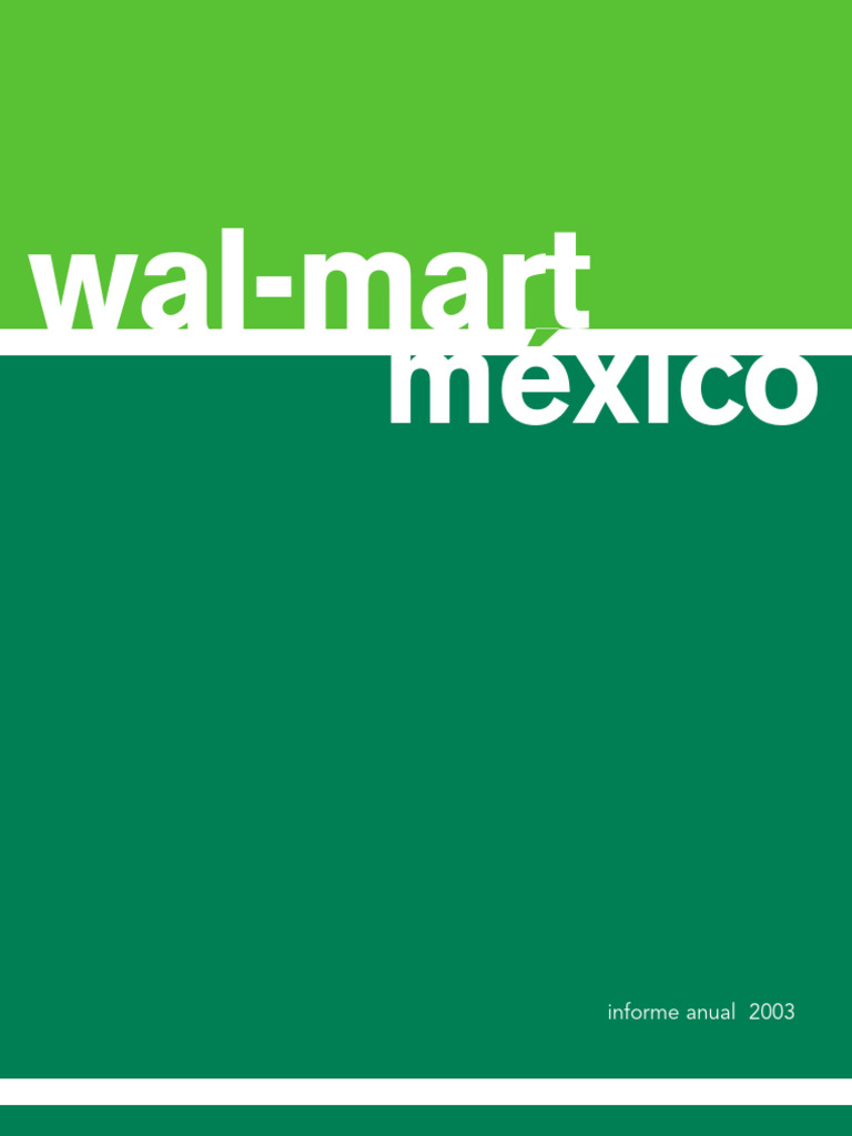 Walmart de Mexico Informe-Financiero2003 | PDF | Economias | Business