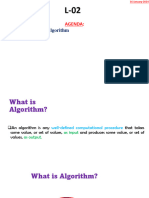 Introduction To Algorithm: Agenda