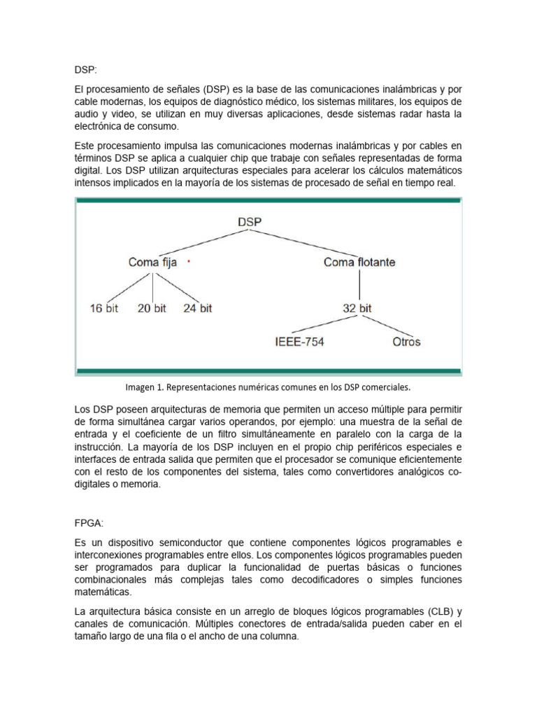 DSP y Fpga | PDF | Procesador de señal digital | Arreglos de compuertas ...