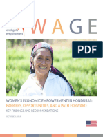 Honduras Women Economic Empowerment Barriers Opportunities Path Forward Key Findings 10 2019