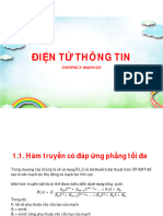 ĐIỆN TỬ THÔNG TIN - p2 - Mạch lọc