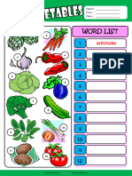 Vegetables Esl Vocabulary Write The Words Worksheet For Kids