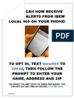 IBEW 569 Texting Flier