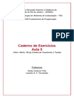 Exercícios - Aula 5 - Lista 2