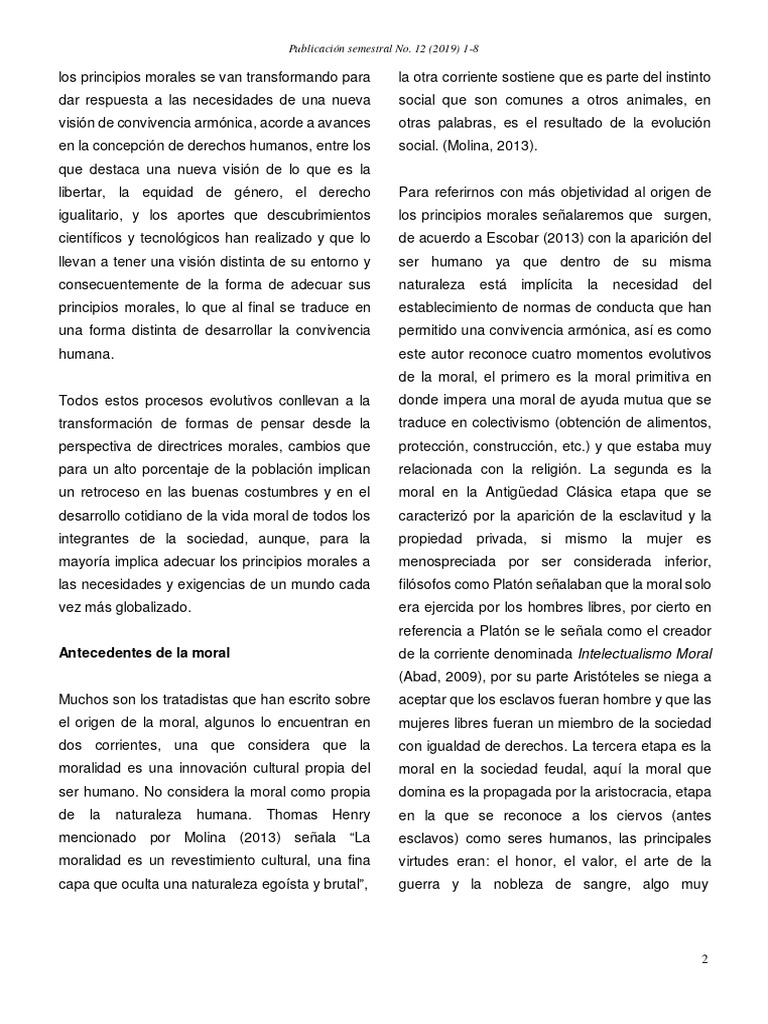 Origen de La Moral PDF Moralidad Teoría