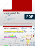 Bài Giảng KTĐT - Chuong2 - Mạch KĐ Và KĐCS