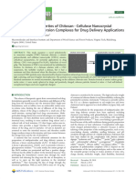 Formation and Properties of Chitosan Cellulose Nanocrystal Polyelectrolyte Macroion Complexes For Drug Delivery Applications