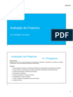 Handout - Avaliacao de Projectos - 1 - Updated