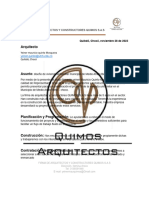 Firma de Arquitectos y Constructores Quimos