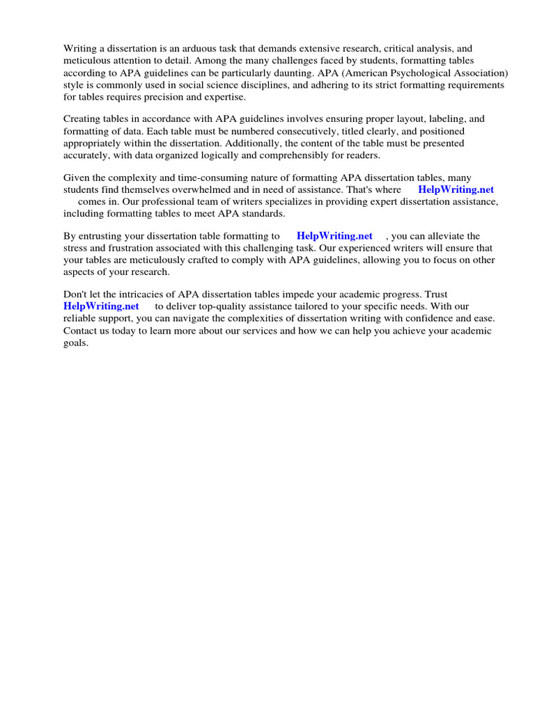 Apa dissertation tables pdf apa style citation