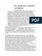 Crecimiento, Desarrollo y Sectores Productivos en México