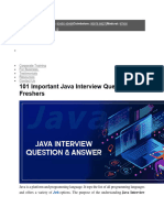 101 Important Java Interview Questions For Freshers