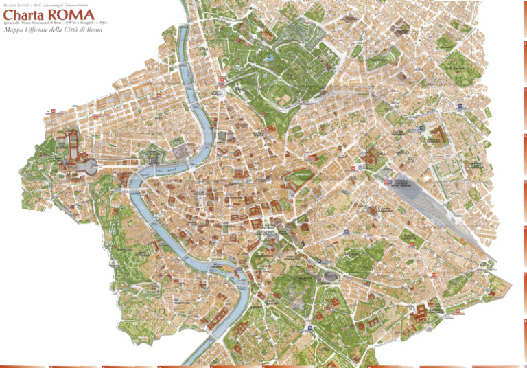 Callejero Mapaturistico Centro Roma Gigante - Compressed | PDF