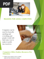 3 - Reasons For Using Computers