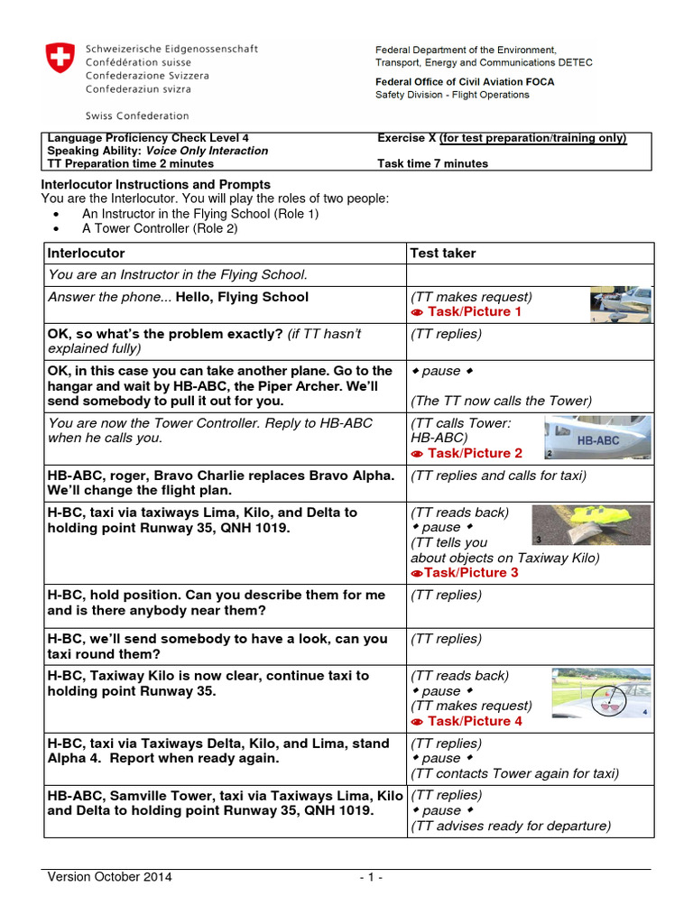 Level 4 Language Proficiency Test Guide | PDF | Transport Safety ...