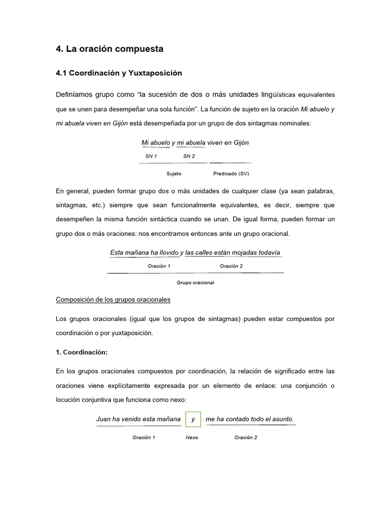 Oraciones subordinadas y su composición | PDF | Adverbio | Oración ...