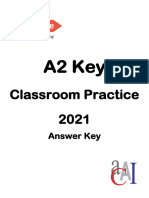 A2 Key - Classroom Practice - Key - 2021