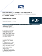 Convocatoria: Convocatoria Poder Pedagógico Popular Territorialización de La Formación Avanzada Maestrias Y DOCTORADOS 2024 2024 1 1