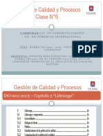 Gestión de Calidad y Procesos Clase 6 ISO9001 Capitulo5