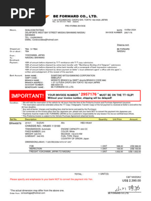 Proforma Invoice and Purchase Agreement No.2957176 (3)