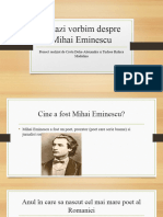 Astazi Vorbim Despre Mihai Eminescu - Pptxdelia