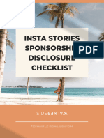 Insta Stories Sponsorship Disclosure Checklist Sidewalker Daily