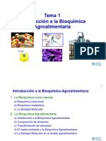 Tema 1 BA Introducción A La Bioquímica Agroalimentaria 22 - 23