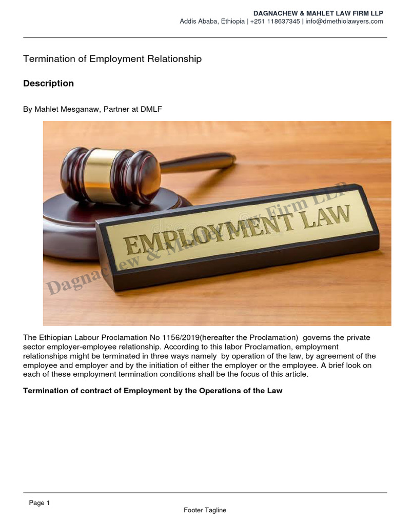 Types Of Employment Relationship Pdf