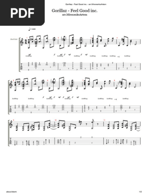 Gorillaz - Feel Good inc. - arr.MironenkoArtem