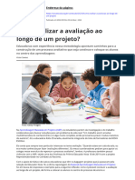 Como Realizar A Avaliacao Ao Longo de Um Projeto