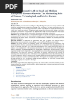 Impact of Generative AI On Small and Medium Enterprises' Revenue Growth The Moderating Role of Human, Technical, and Market Factors