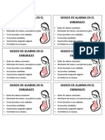 Signos de Alarma en El Embarazo