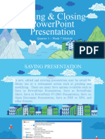 ICF/ TLE Grade 9 Quarter-3-Module-7: Saving and Closing Powerpoint Presentation