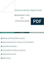 Política Fiscal, Dinâmica Da Dívida e Regras Fiscais: Marcelo Eduardo A. Silva