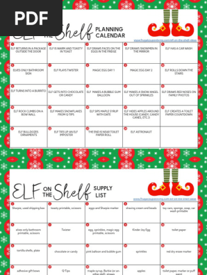 Elf-on-the-Shelf-Four-Page-Calendar-PDF-Horizontal-Frugal-Coupon-Living 1