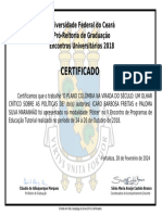 Certificado - EU 2018 AUTOR