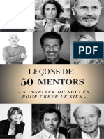 Leçons de 50 Mentors