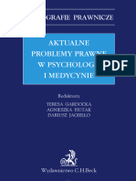 Aktualne Problemy Prawne W Psychologii I Medycynie