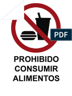 Prohibido Consumir Alimentos