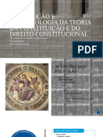 Tema 1 - Introdução e Epistemologia Da Teoria Da Constituição e Do Direito Constitucional (2023.1)
