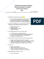 Altamash Institute of Dental Medicine Community Dentistry 2 Year Bds Mock Examination2018 BCQ's Total Time: 2 Hours Max. Marks: 90